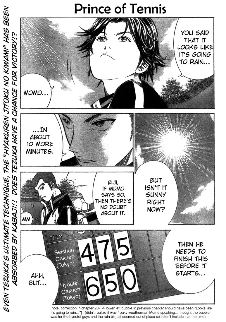 Prince of Tennis Chapter 288 1